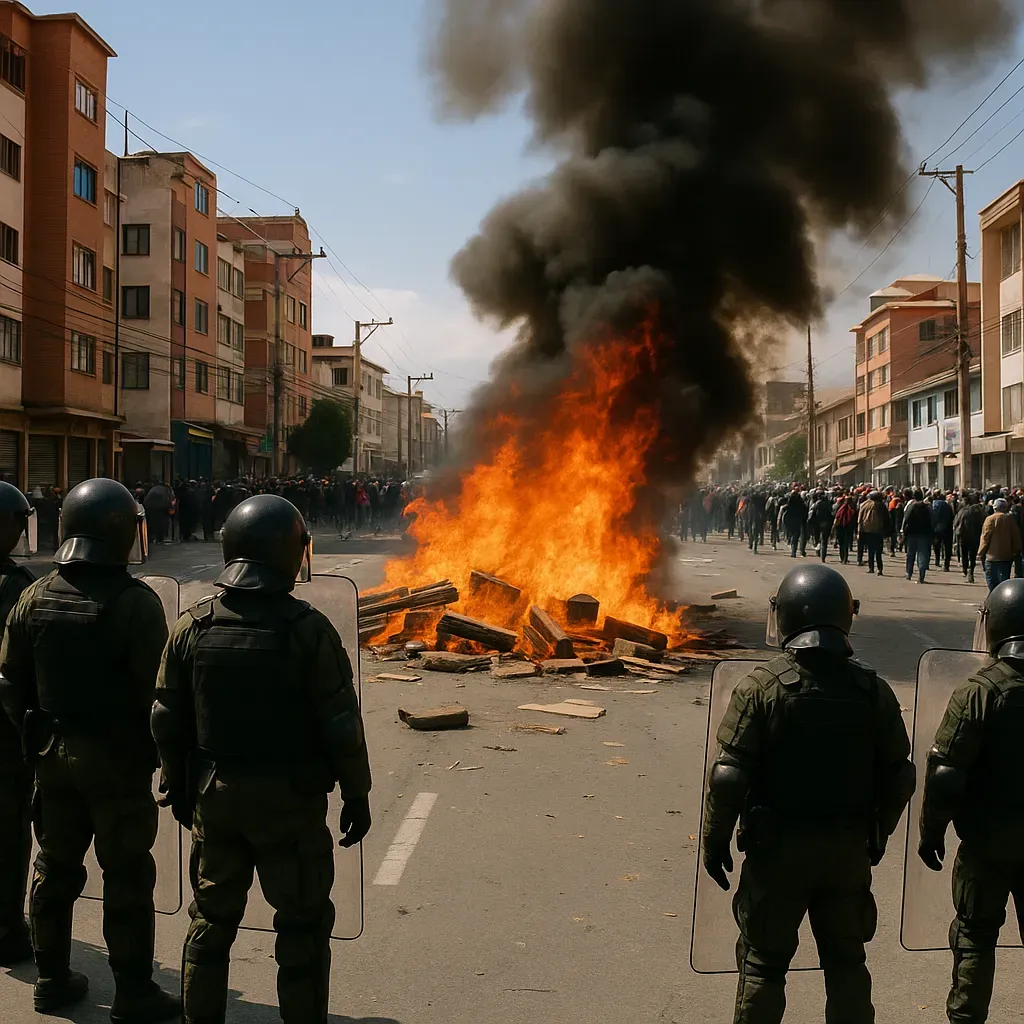 Paz declara emergencia tras semanas de protestas