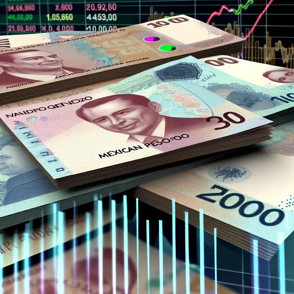 Peso mexicano alcanza máximos de octubre.