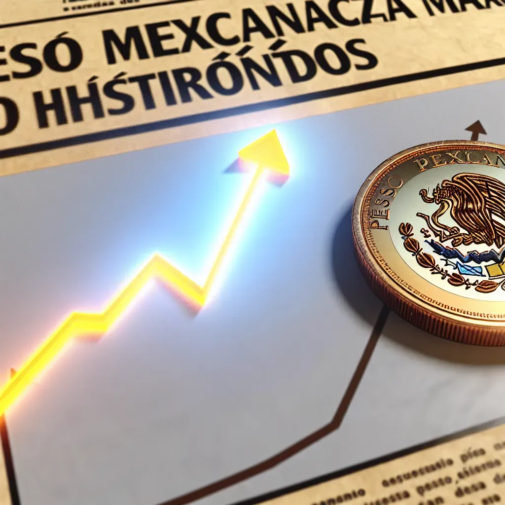 Peso mexicano alcanza máximos históricos recientes.