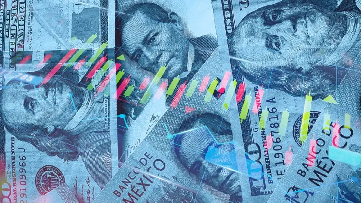 Peso mexicano baja ante el dólar, pero cierra positivo.