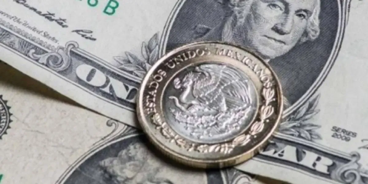 Peso mexicano se fortalece ante el dólar.