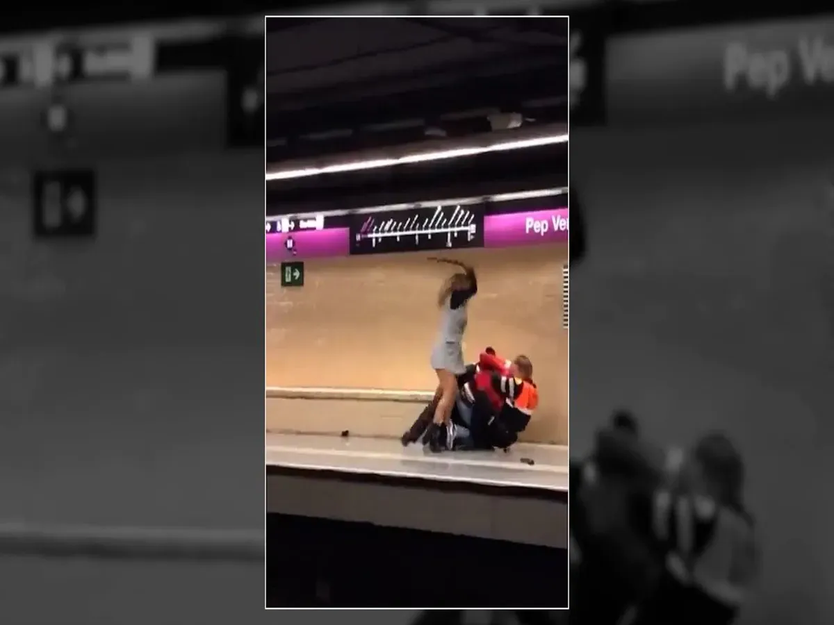 Ponen en libertad a la mujer que golpeó a un vigilante del metro Badalona