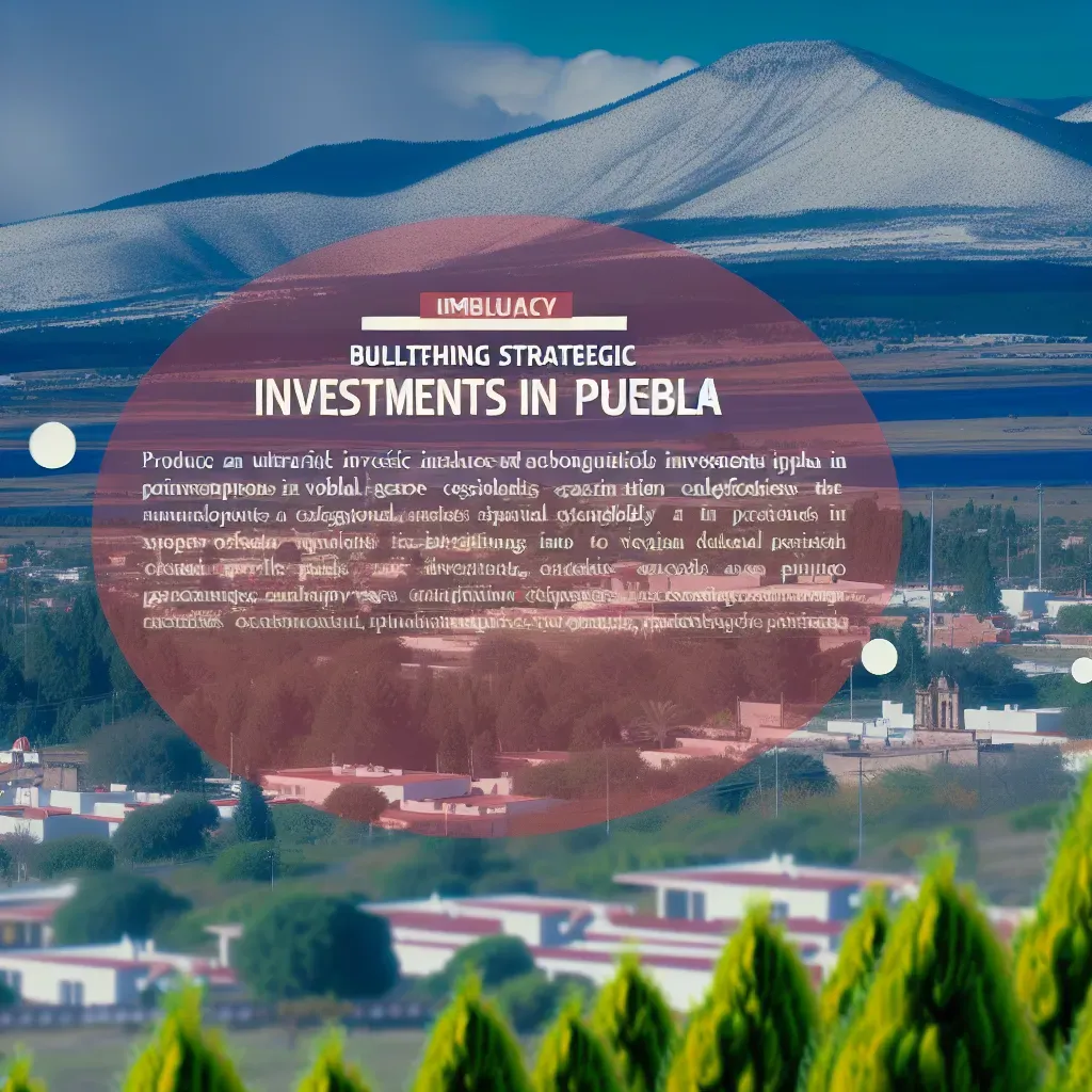 Potenciar inversiones estratégicas en Puebla
