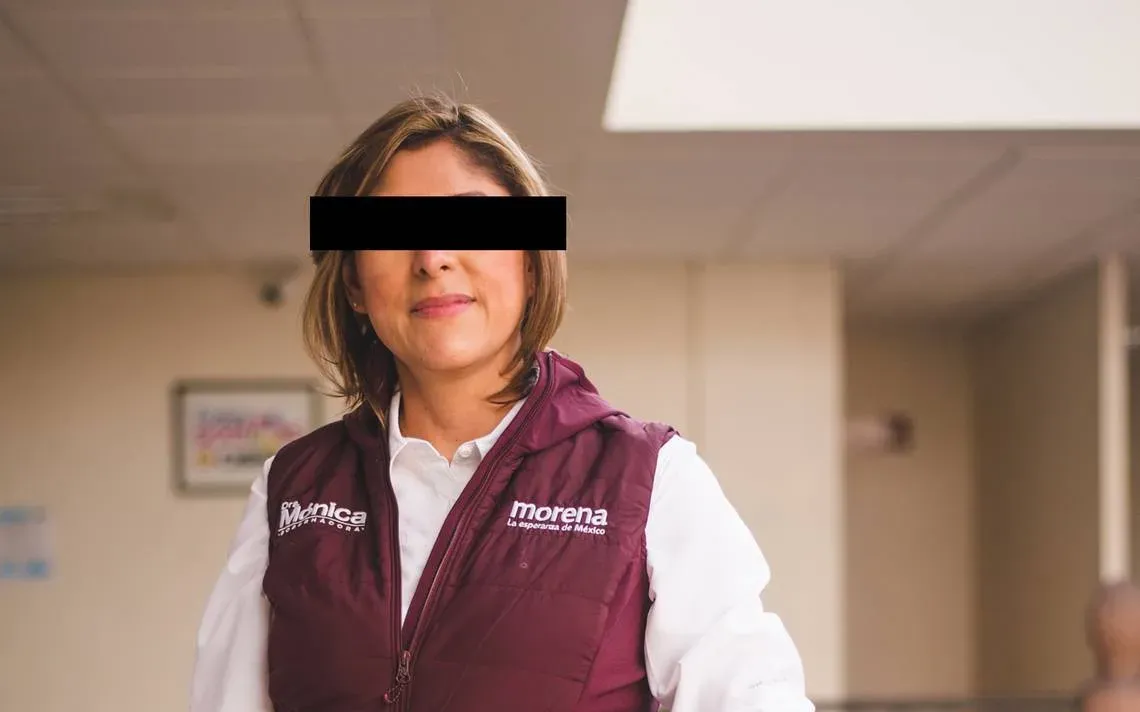 Presa Mónica Liliana Rangel, ex secretaria de Salud de SLP