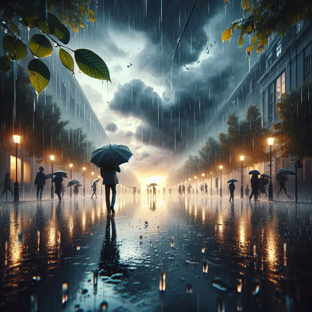 Previsiones de lluvia para el 4 de agosto.