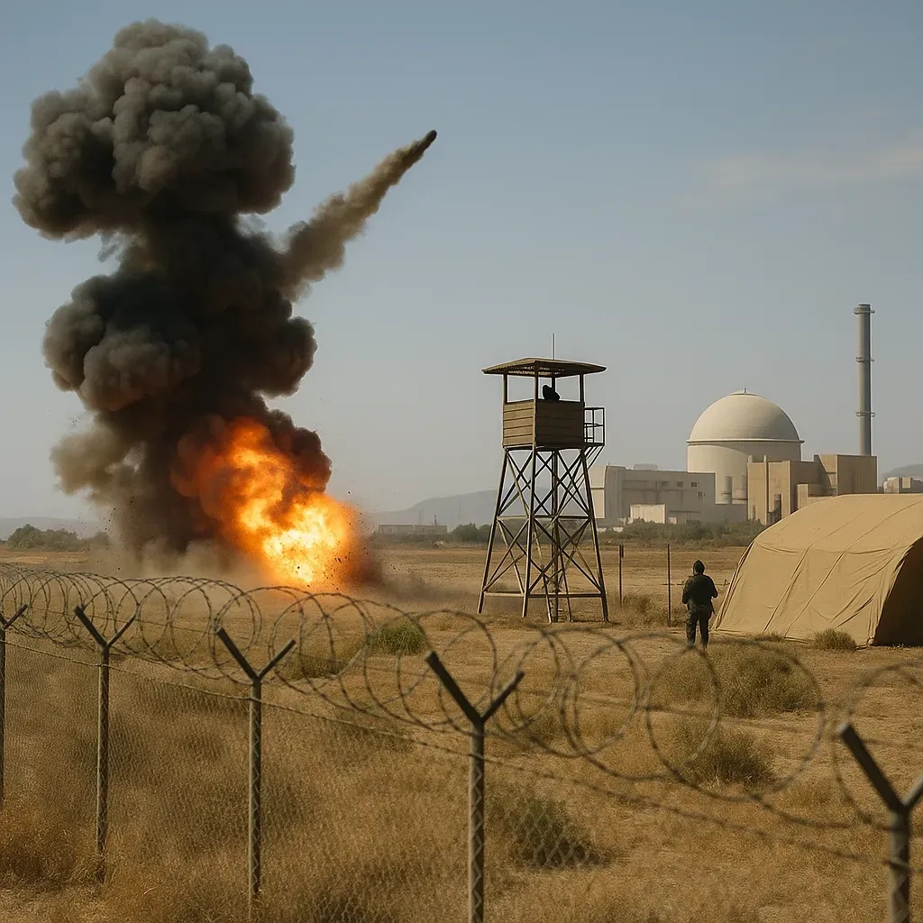 Proyectil alcanza base militar iraní cerca de planta nuclear