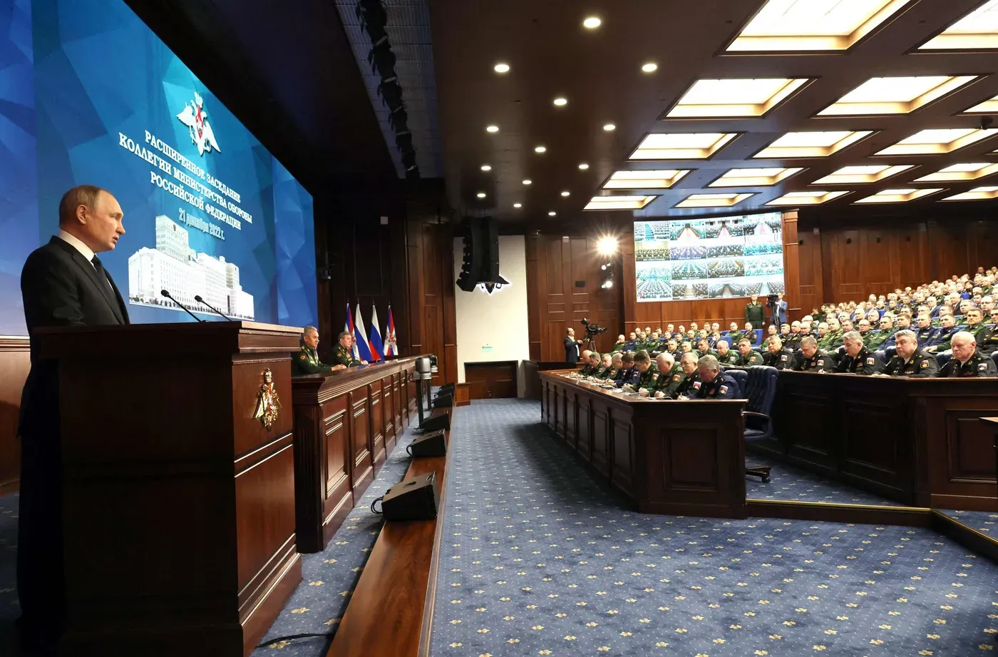 Putin promete al Ejército todo lo que necesite para la guerra en Ucrania este 2023