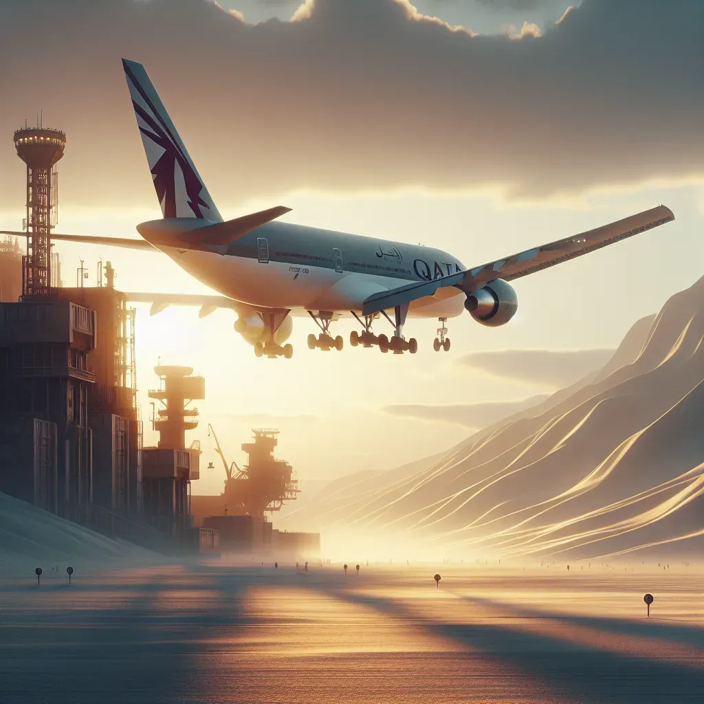 Qatar reanuda vuelos para evacuaciones y carga.