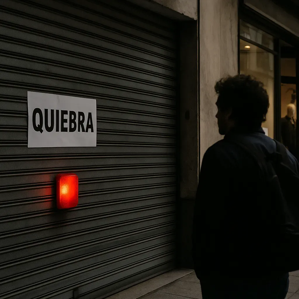 Quiebras iluminan alertas empresariales en Milei.