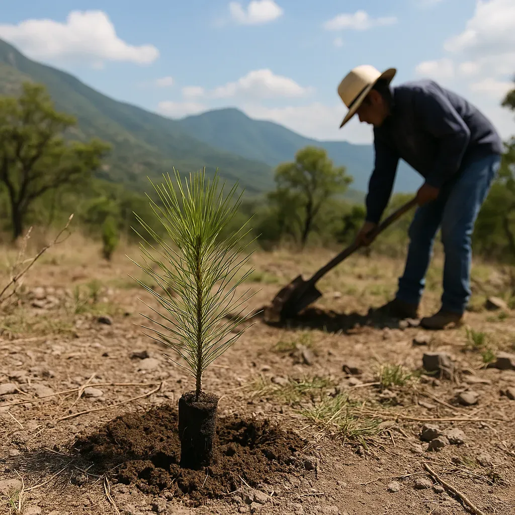 Reforestación en Sierra de San Miguelito.