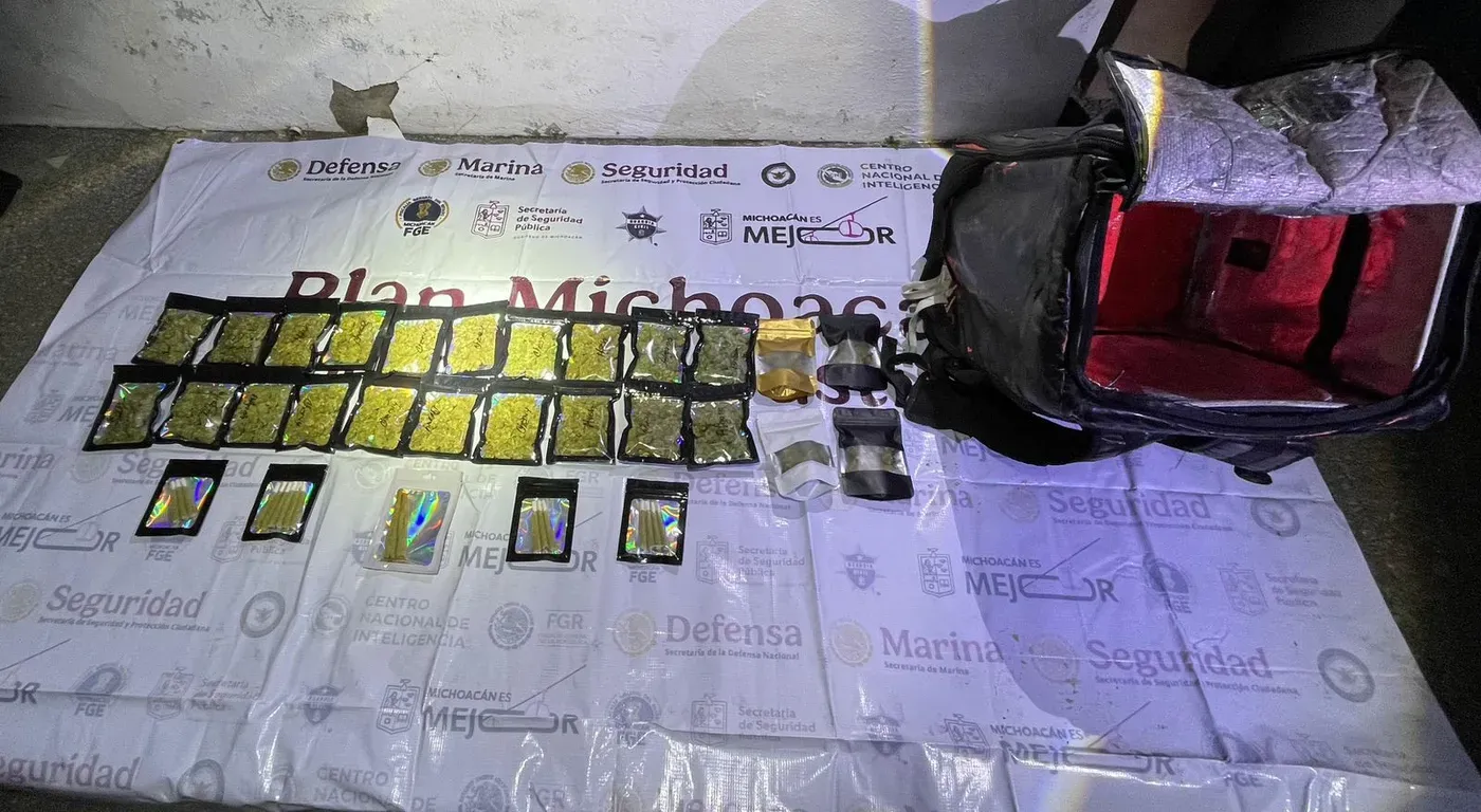 Reforzamiento en Paricutín Resulta en Arresto de Vendedor de Marihuana en Uruapan