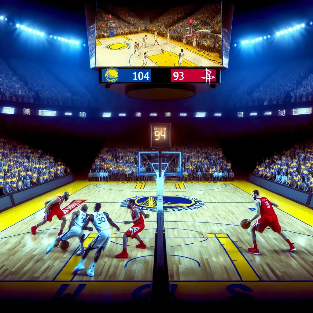 Resumen: Warriors superan a Rockets 104-93