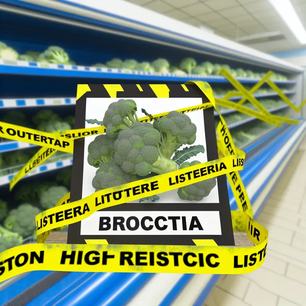 Retiro de brócoli con Listeria: Riesgo alto en supermercados