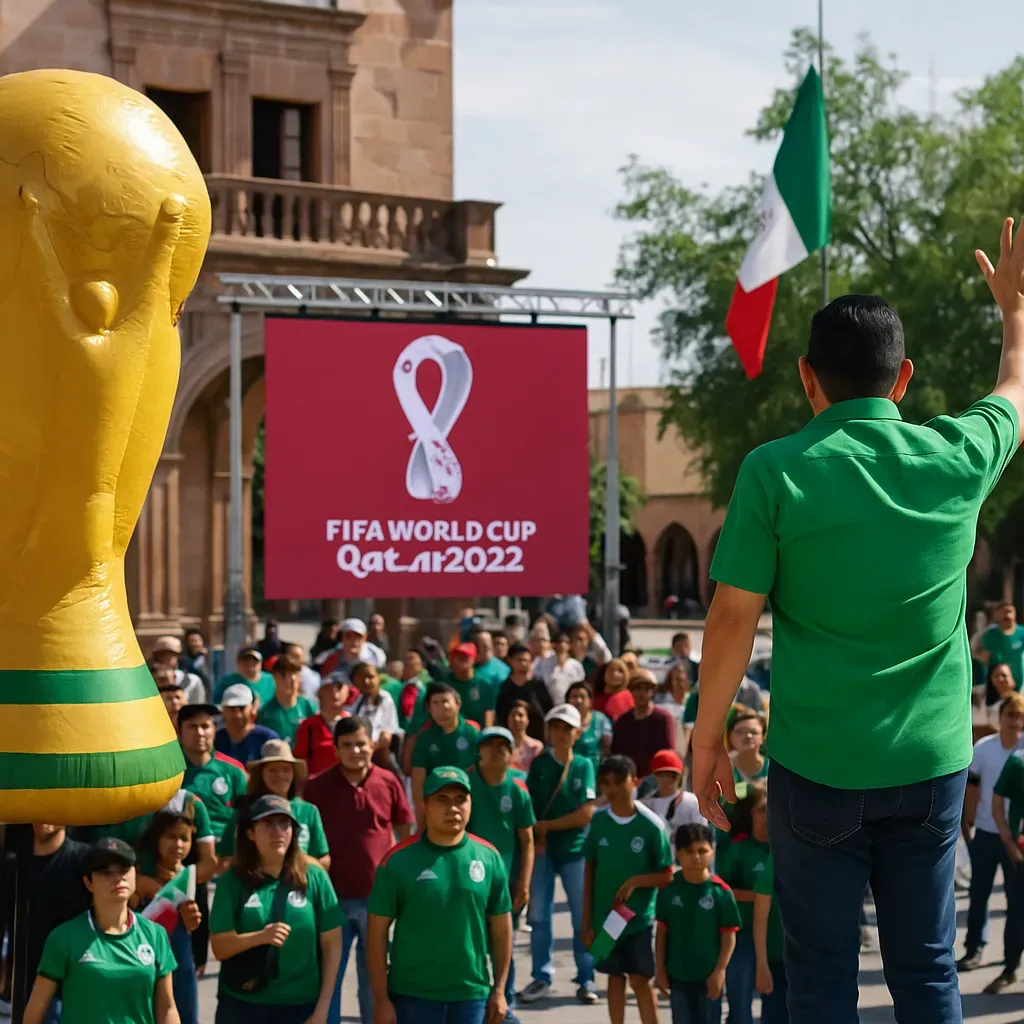 Ricardo Gallardo celebra la fiesta del Mundial en San Luis Potosí