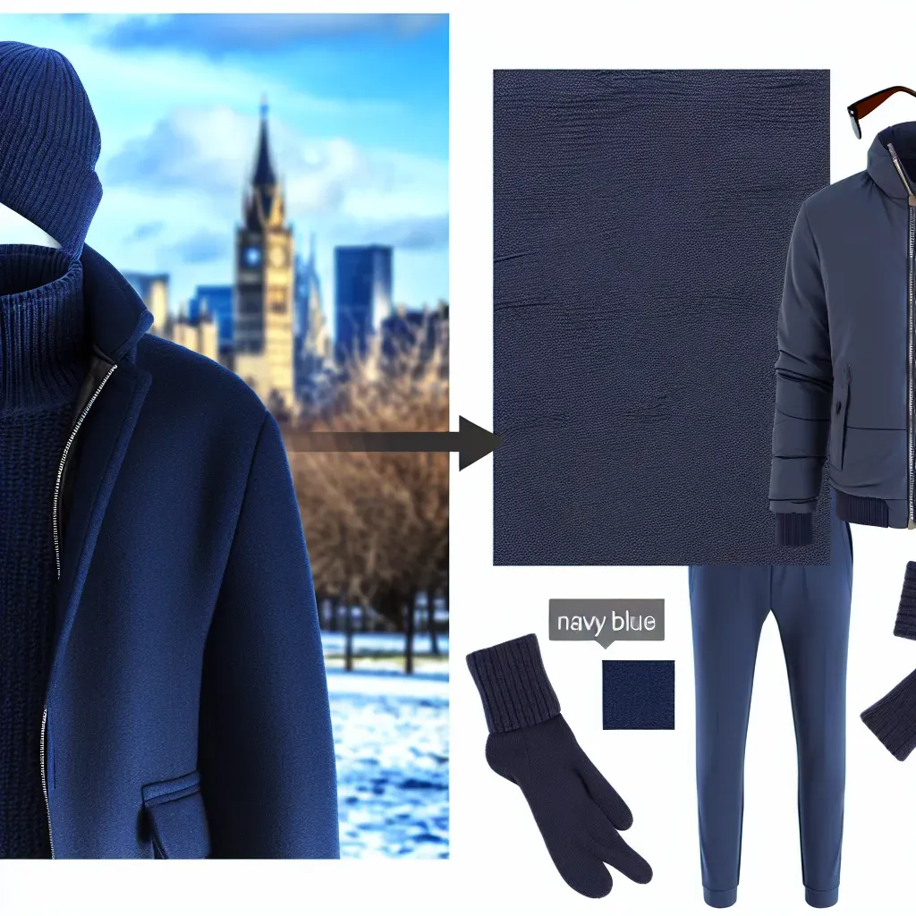 Ropa azul marino ideal para invierno.