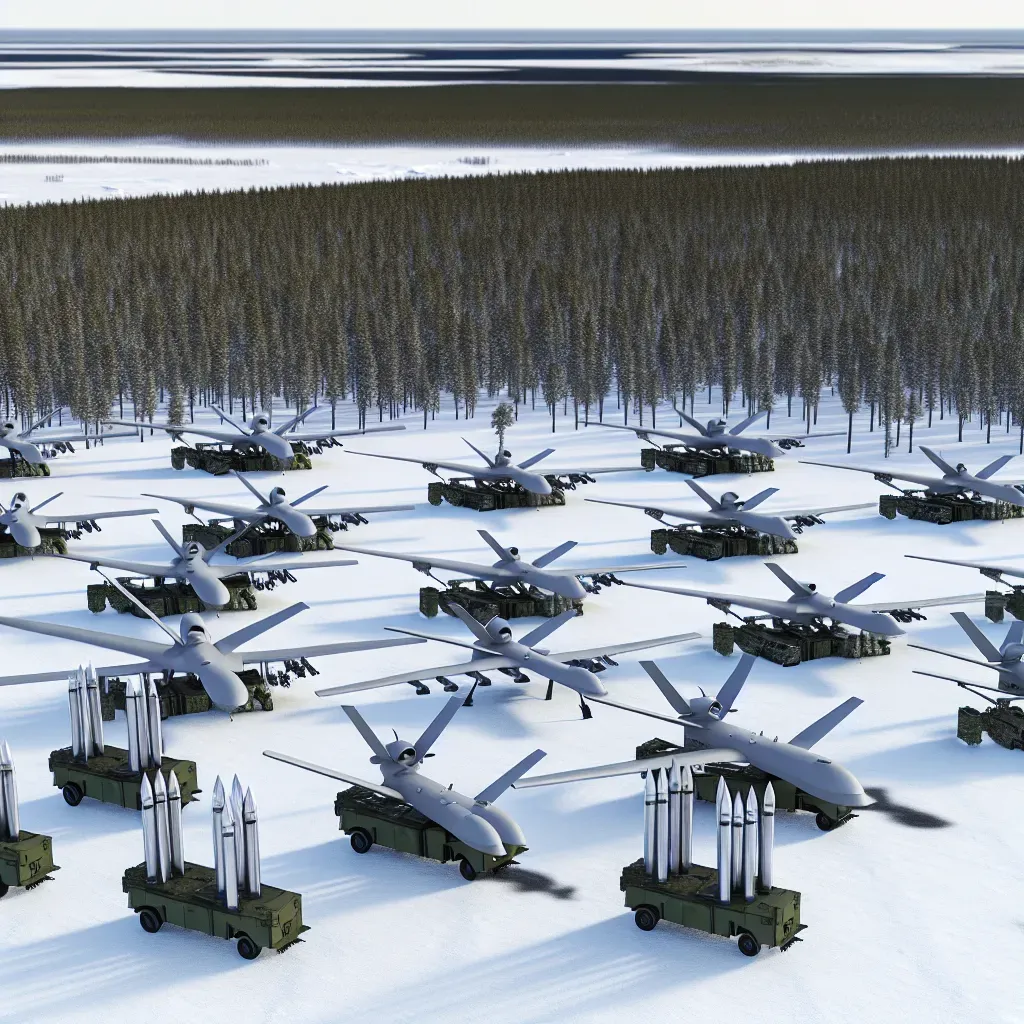 Rusia despliega 355 drones y 9 misiles.