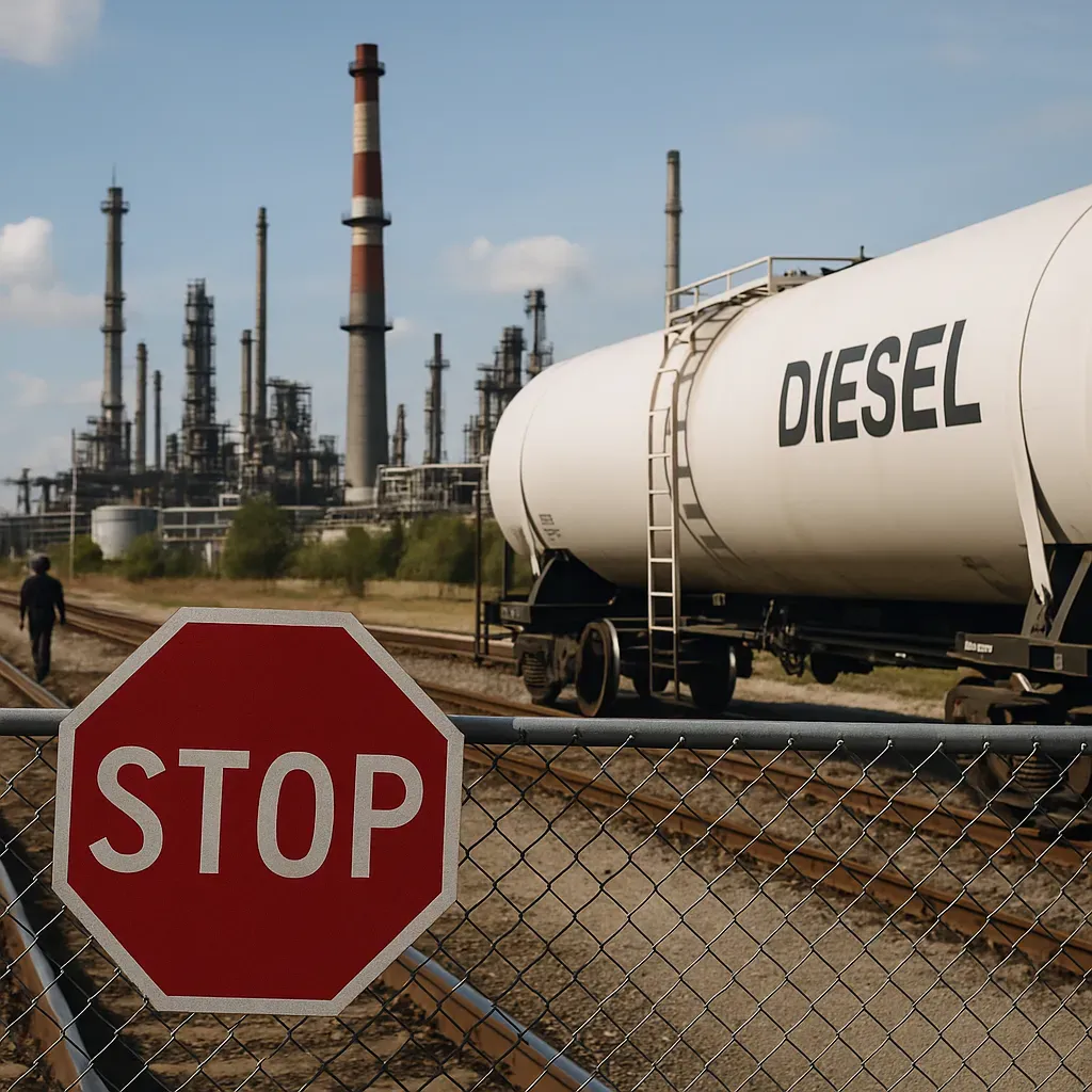 Rusia detiene exportaciones de diésel por crisis.