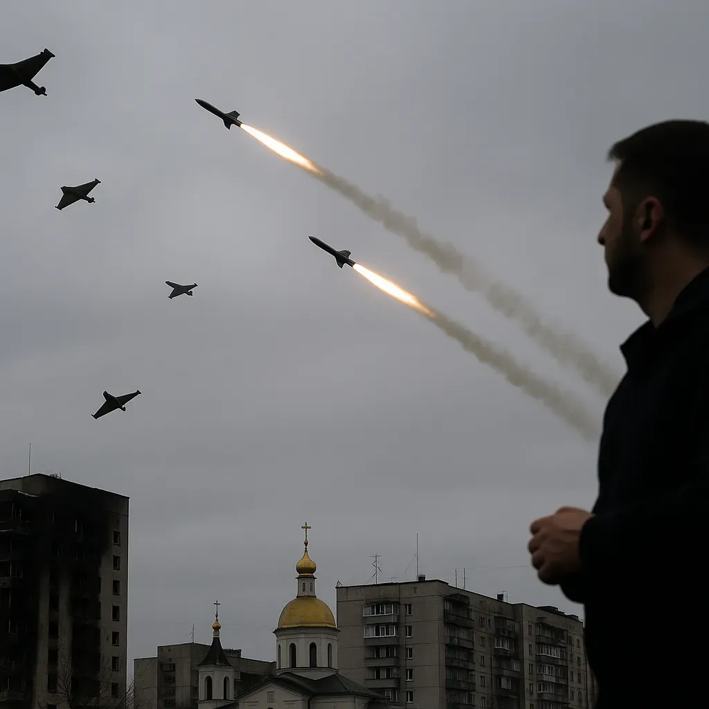 Rusia lanza 500 drones y misiles: Zelenski clama por respuesta global.