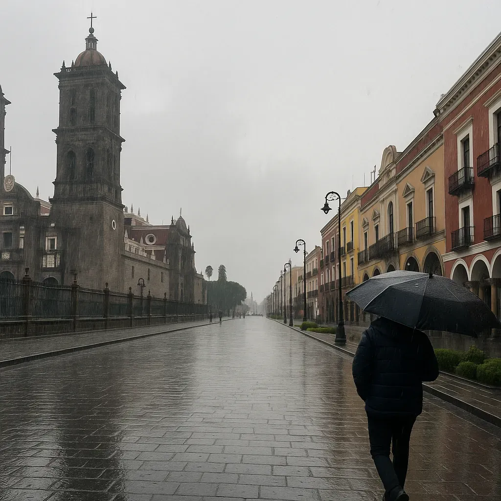 Se prevén lluvias y frío en Puebla