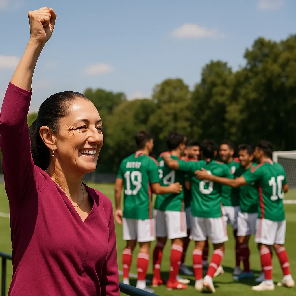 Sheinbaum celebra y agradece a la Selección