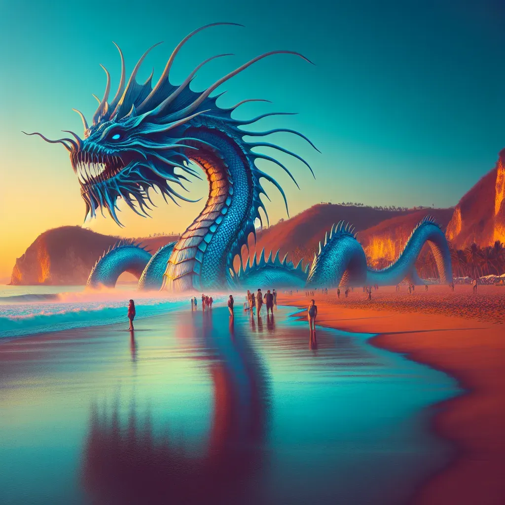 Surge medusa dragón azul en playas michoacanas