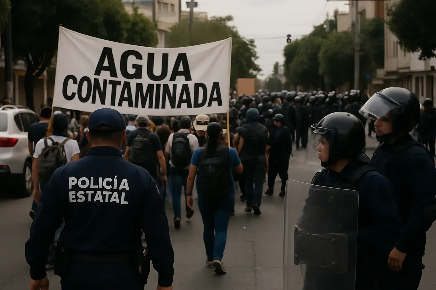 Suspensión por agua contaminada en Jalisco, 12 arrestos