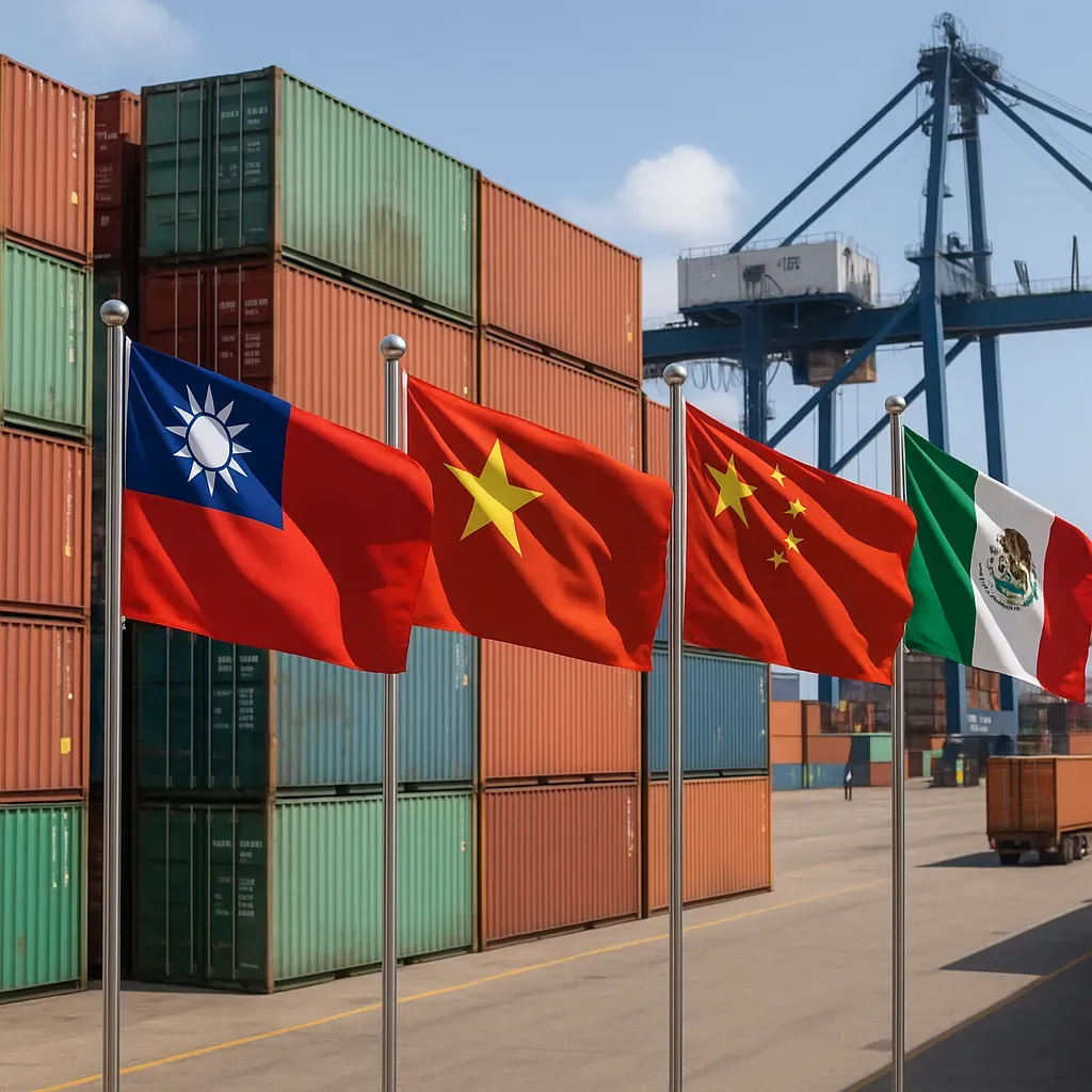 Taiwán y Vietnam superan a China y México en exportaciones a EE. UU.