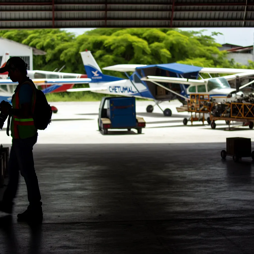 Taller aeronáutico y carga en Chetumal