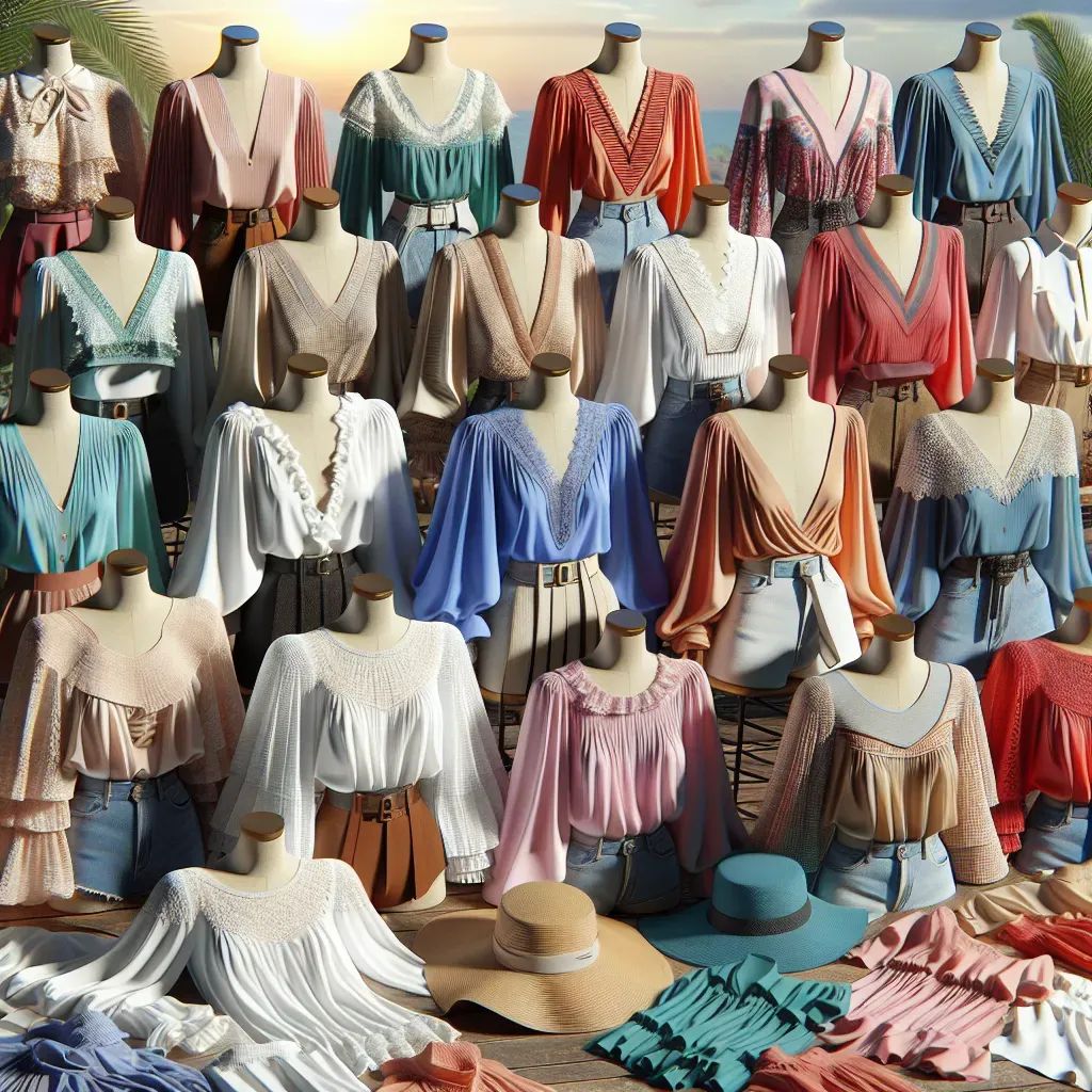 Tendencias de colores para blusas verano 2025