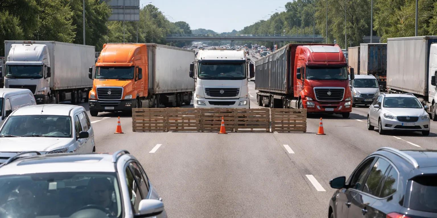 Transportistas bloquean vialidades principales en 32 entidades por demandas al sector
