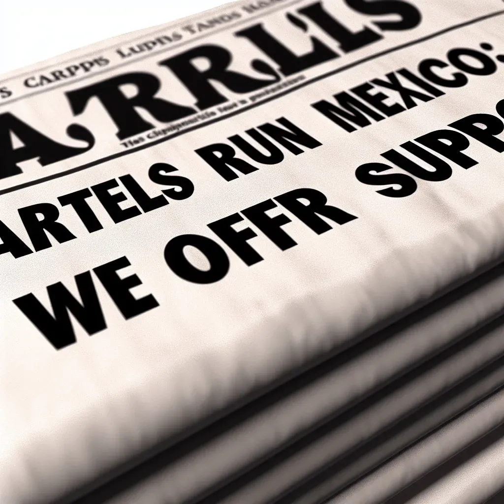 Trump: Cárteles dirigen México; ofrecemos apoyo.