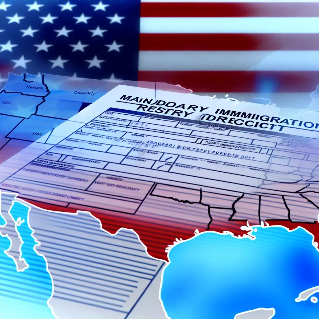 Trump impondrá registro migratorio obligatorio.