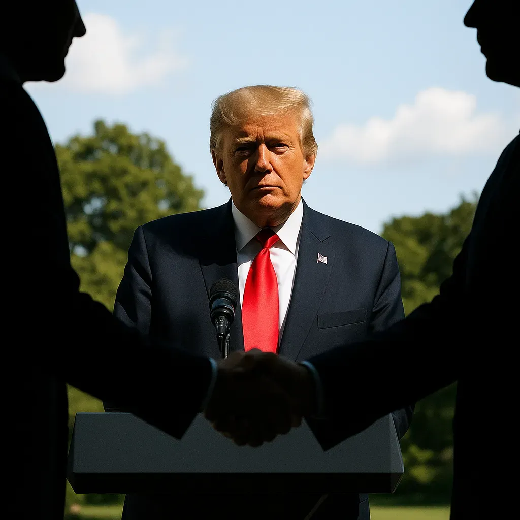 Trump se presenta como el gran mediador.