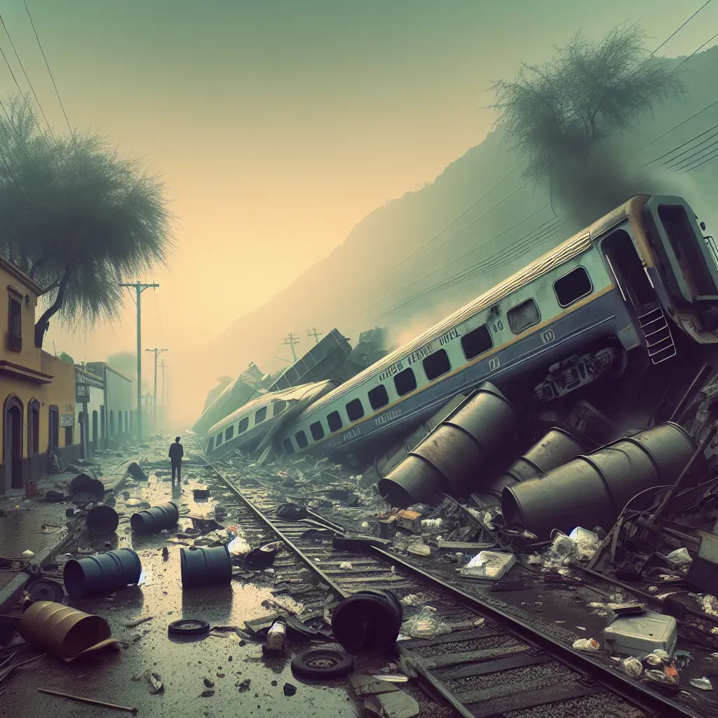 Un fallecido por descarrilamiento de tren en Aguascalientes