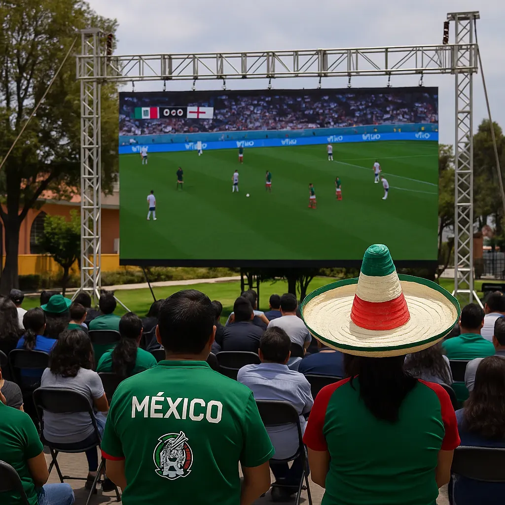 Vive el partido México-Inglaterra en EdoMéx