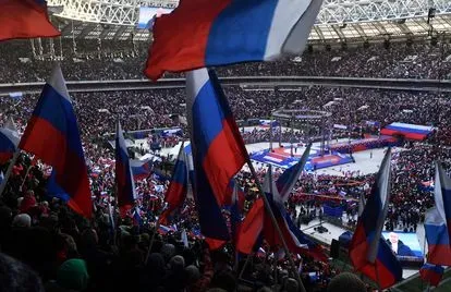 Vladímir Putin se ha dado un baño de masas en defensa de la guerra contra Ucrania.