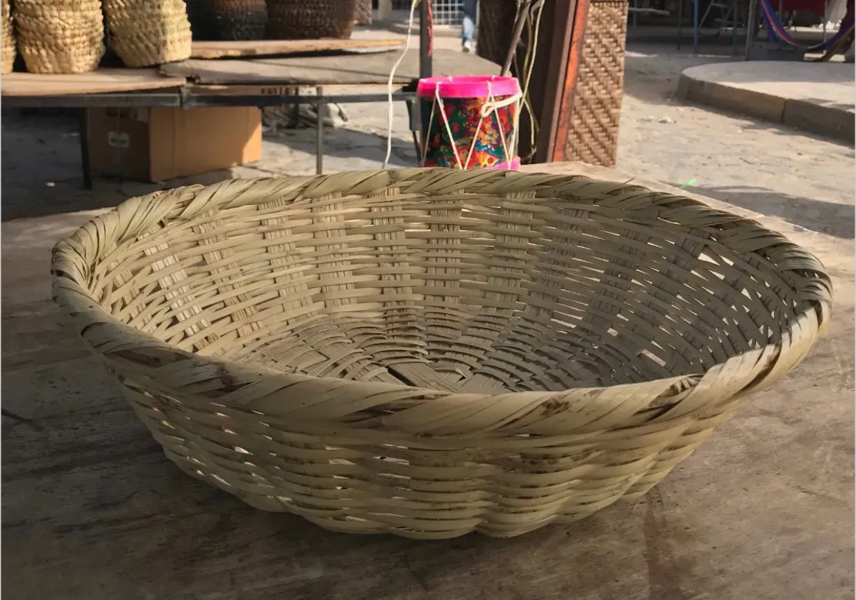 Canasta Para Pan O Fruta Chica Tejida En Palma | www.multideasdistrib