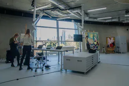 Taller de restauración y documentación del museo Boijmans Van Beuningen.