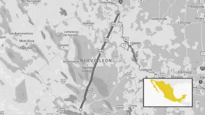 La carretera de Monterrey a Nuevo Laredo es de 219km.