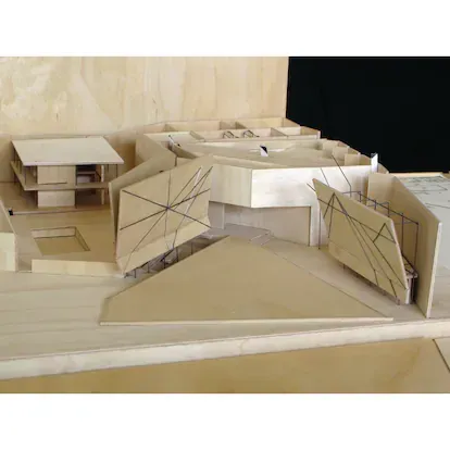 Una de las maquetas realizadas por el estudio de la arquitecta Frida Escobedo durante la remodelación de ‘La Tallera’