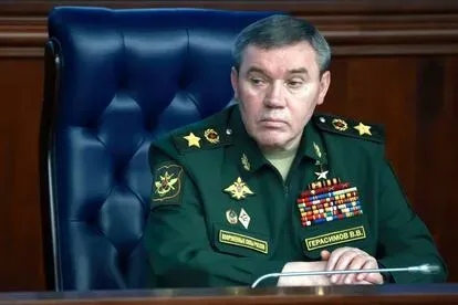 Valeri Gerásimov, en diciembre en Moscú.