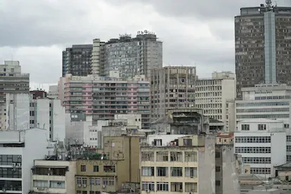 Vista del distrito a los alrededores de Cracolândia en São Paulo.