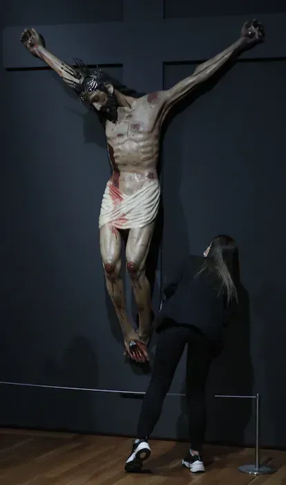 La obra Santo Cristo de Zacatecas de Obrador Novohispano de 1576.