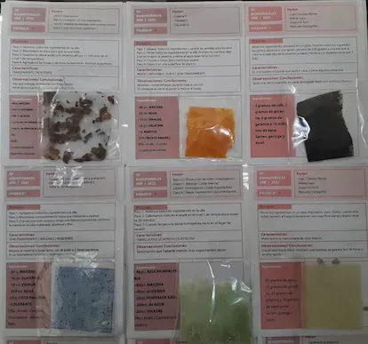 La "materialoteca" elaborada por Sapochnik y sus alumnos.
