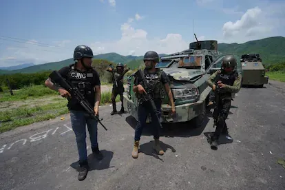 Integrantes del Cártel Jalisco Nueva Generación tomaron el control de Aguililla el año pasado.