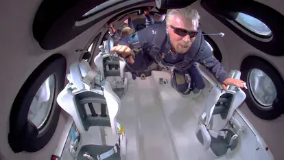 El multimillonario británico Richard Branson, un pionero del turismo espacial.