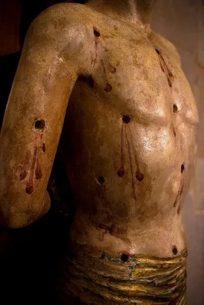 Imagen de San Sebastián, Museo de la catedral, Santiago de Compostela.
