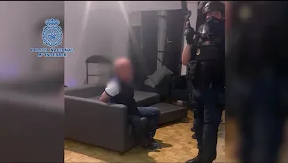 Imagen de la detención de Hugo Carvajal, el pasado septiembre.