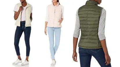 Ultraligero y plegable en su bolsa: el chaleco acolchado de mujer más vendido de AmazonBasics desde solo 20 euros