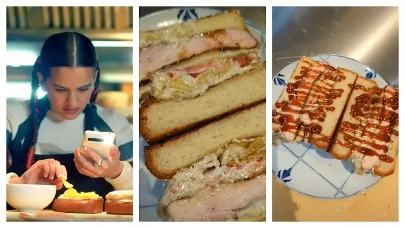 Rosalía y Dabiz Muñoz inventan el sándwich de 'chicken teriyaki'